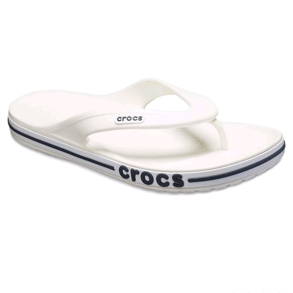 Crocs Bayaband FlipFlops White Sporty Sandals Mens 10 Womens 12 New